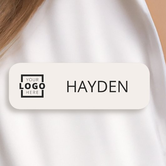 Kundenspezifische Firmenlogos Grundlegende Mitarbe Namensschild