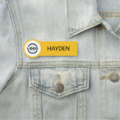 Kundenspezifische Firmenlogos Grundlegende Name de Namensschild (Beispiel)