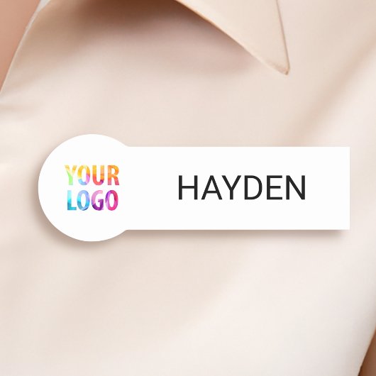 Kundenspezifische Firmenlogos Grundlegende Name de Namensschild