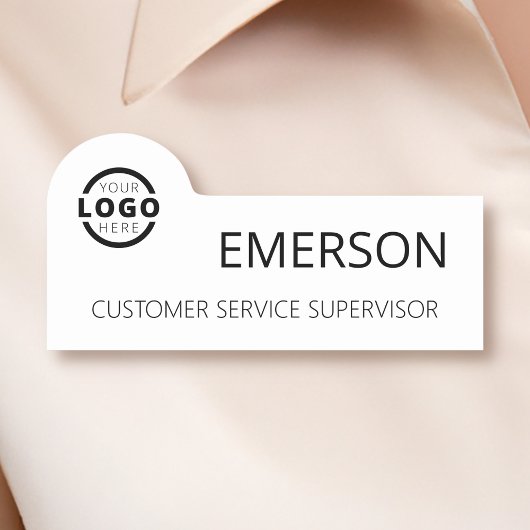 Kundenspezifische Firmenlogos Grundlegende Name de Namensschild