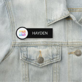 Kundenspezifische Firmenlogos Grundlegende Name de Namensschild (Beispiel)