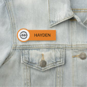 Kundenspezifische Firmenlogos Grundlegende Name de Namensschild (Beispiel)