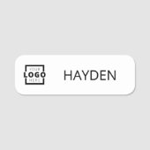 Kundenspezifische Firmenlogos Grundlegende Name de Namensschild (Vorderseite)