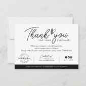 Kundenspezifische Firmenlogos Herzlichen Dank Best Dankeskarte (Vorderseite)