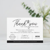 Kundenspezifische Firmenlogos Herzlichen Dank Best Dankeskarte (Stehend Vorderseite)