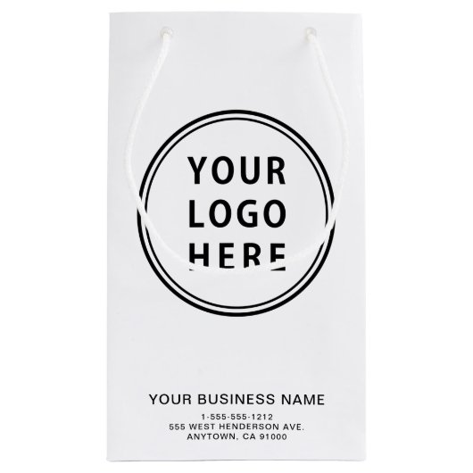 Kundenspezifische Firmenlogos Kleine Geschenktüte (Rückseite)