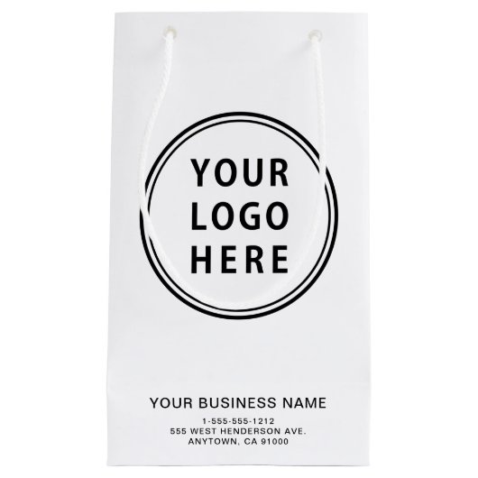 Kundenspezifische Firmenlogos Kleine Geschenktüte (Vorderseite)