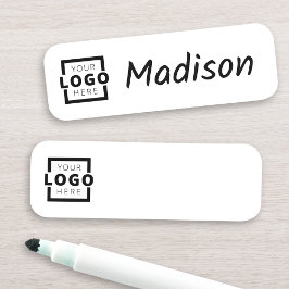 Kundenspezifische Firmenlogos Mitarbeiter trocknen Namensschild