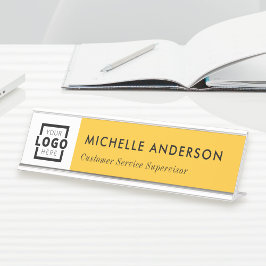 Kundenspezifische Firmenlogos Moderne Mitarbeiter  Schreibtischnamensplakette