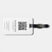 Kundenspezifische Firmenlogos Modernes QR-Code Unt Gepäckanhänger (Rückseite horizontal)