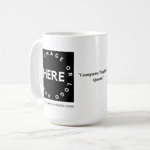 Kundenspezifische Firmenlogos & QR Unternehmenswer Kaffeetasse
