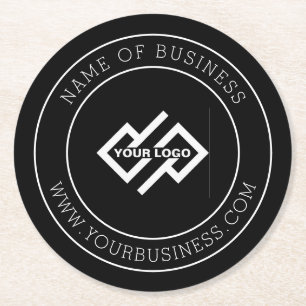 Kundenspezifische Firmenlogos Runde Papier Runde  Runder Pappuntersetzer