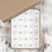 Kundenspezifische Firmenlogos - Skript Seidenpapier