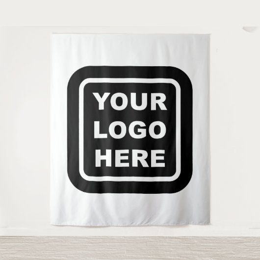 Kundenspezifische Firmenlogos und Farbband Wandteppich (Vorderseite)