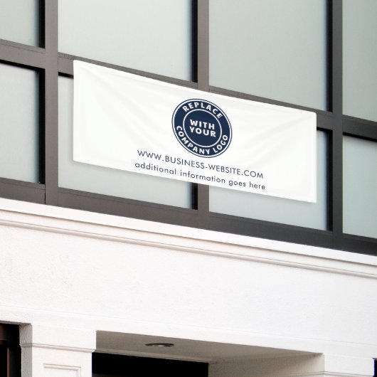 Kundenspezifische Firmenlogos und Firmenwebsite Banner (Äußeres Gebäude)