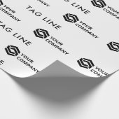 Kundenspezifische Firmenlogos und Markierungen Geschenkpapier (Ecke)