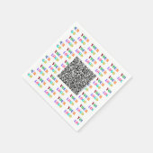 Kundenspezifische Firmenlogos und QR-Code Unterneh Serviette (Ecke)