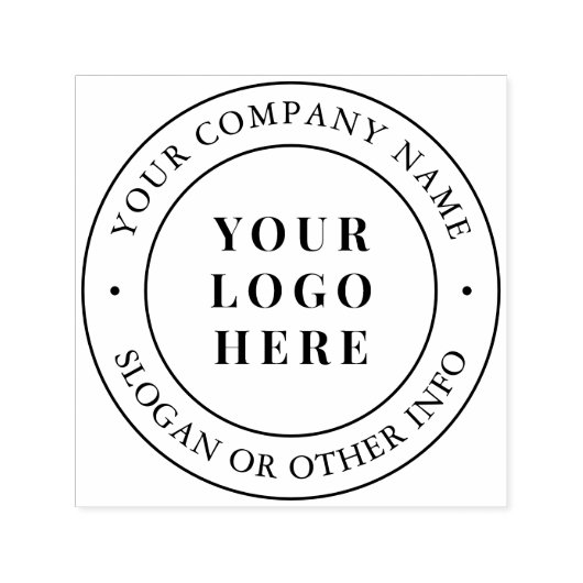 Kundenspezifische Firmenlogos und Slogan Permastempel (Design)