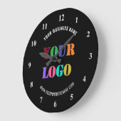 Kundenspezifische Firmenlogos und Text-Händleruhr Große Wanduhr (Winkel)