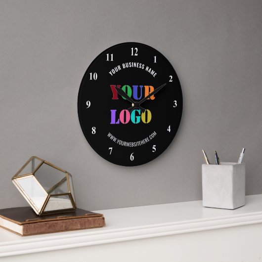 Kundenspezifische Firmenlogos und Text-Händleruhr Große Wanduhr (Büro)