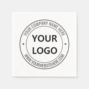 Kundenspezifische Firmenlogos und Text - Napkins I Serviette