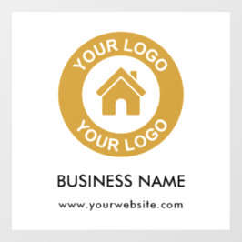 Kundenspezifische Firmenlogos und Texte Fensteraufkleber