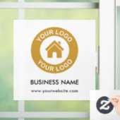 Kundenspezifische Firmenlogos und Texte Fensteraufkleber (Zuhause)