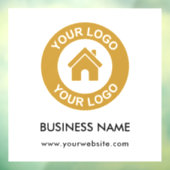 Kundenspezifische Firmenlogos und Texte Fensteraufkleber (Blatt 3)