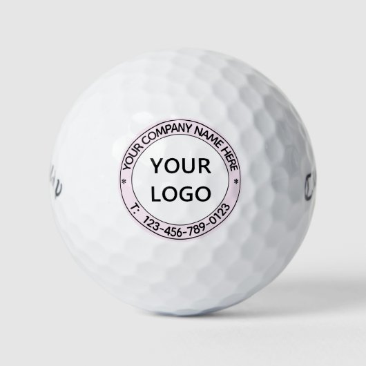 Kundenspezifische Firmenlogos und Textmarkierungen Golfball (Vorderseite)