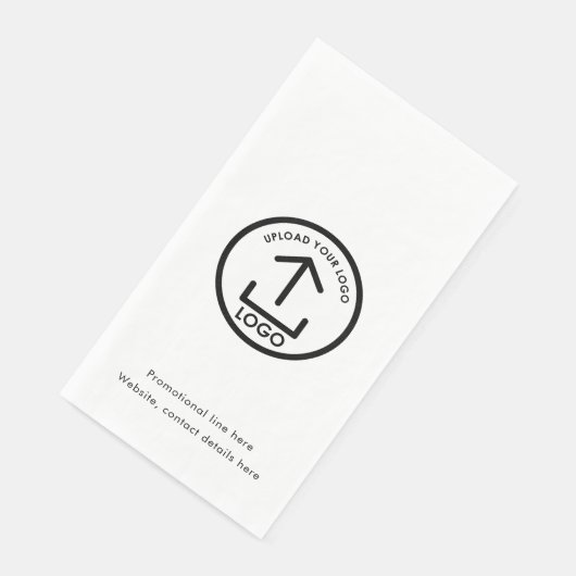 Kundenspezifische Firmenlogos und Textwerbung Serviette (Ecke)