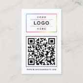 Kundenspezifische Firmenlogos und Website QR-Code Visitenkarte (Vorderseite)
