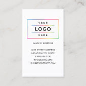 Kundenspezifische Firmenlogos und Website QR-Code Visitenkarte (Rückseite)