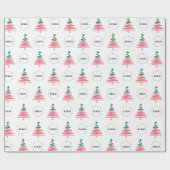 Kundenspezifische Firmenlogos und Weihnachtsbaum Geschenkpapier (Flach)