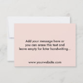 Kundenspezifische Firmenlogos und Werbebotschaften Dankeskarte (Rückseite)