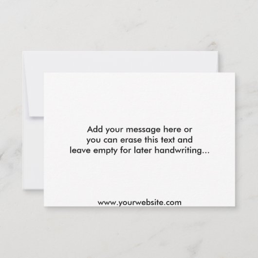 Kundenspezifische Firmenlogos und Werbebotschaften Dankeskarte (Rückseite)