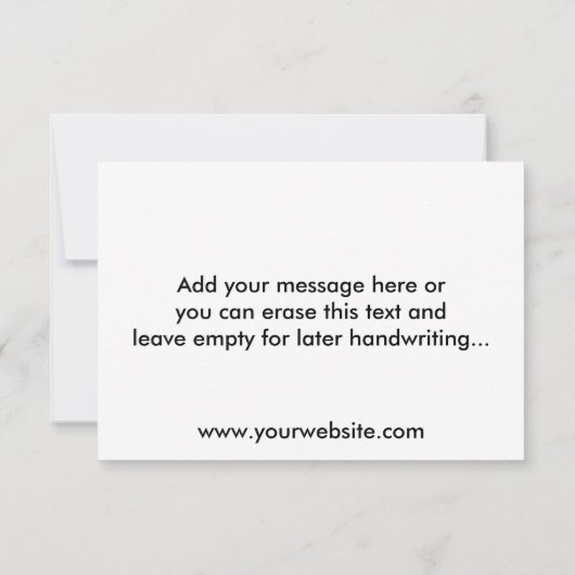 Kundenspezifische Firmenlogos und Werbebotschaften Dankeskarte (Rückseite)