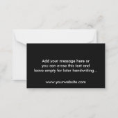 Kundenspezifische Firmenlogos und Werbebotschaften Mitteilungskarte (Rückseite)