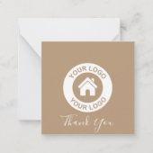 Kundenspezifische Firmenlogos und Werbebotschaften Mitteilungskarte (Vorderseite)