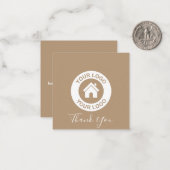 Kundenspezifische Firmenlogos und Werbebotschaften Mitteilungskarte (Vorderseite/Rückseite Beispiel)