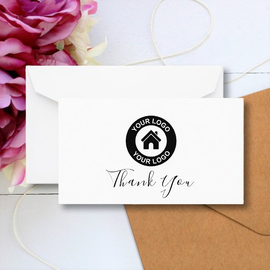 Kundenspezifische Firmenlogos und Werbebotschaften Mitteilungskarte