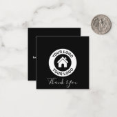 Kundenspezifische Firmenlogos und Werbebotschaften Mitteilungskarte (Vorderseite/Rückseite Beispiel)