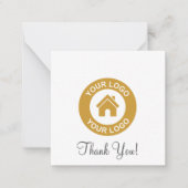 Kundenspezifische Firmenlogos und Werbebotschaften Mitteilungskarte (Vorderseite)