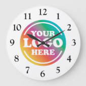 Kundenspezifische Firmenlogos, Unternehmenswerbung Große Wanduhr (Vorderseite)