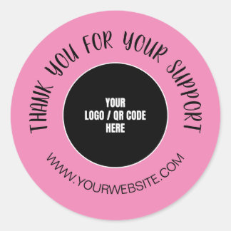 Kundenspezifische Firmenlogos Vielen Dank für Ihre Runder Aufkleber