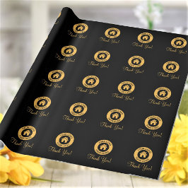 Kundenspezifische Firmenlogos Vielen Dank Geschenkpapier