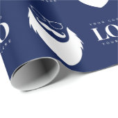 Kundenspezifische Firmenlogos Weihnachtsklauseln C Geschenkpapier (Rolleneckpunkt)