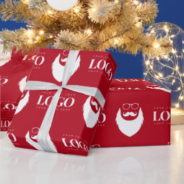 Kundenspezifische Firmenlogos Weihnachtsklauseln C Geschenkpapier