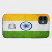 Kundenspezifische Flagge von Indien iPhone Fall Case-Mate iPhone Hülle (Rückseite (Horizontal))