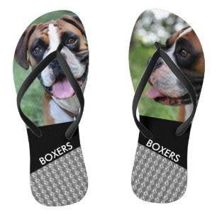 Kundenspezifische Flashy Kitz-Boxer-niedlicher Badesandalen