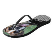 Kundenspezifische Flashy Kitz-Boxer-niedlicher Badesandalen (Schrägansicht)